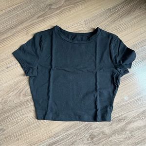 Black crop top